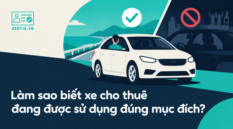 Làm sao biết xe cho thuê đang được sử dụng đúng mục đích?