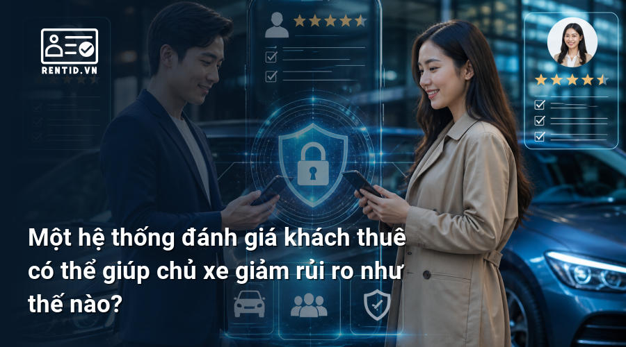 Một hệ thống đánh giá khách thuê có thể giúp chủ xe giảm rủi ro như thế nào?