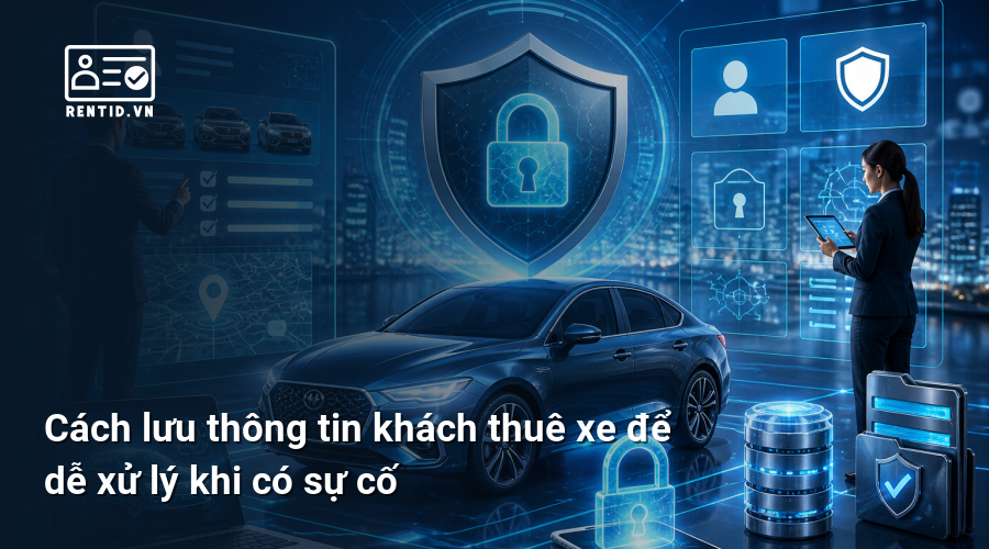 Cách lưu thông tin khách thuê xe để dễ xử lý khi có sự cố