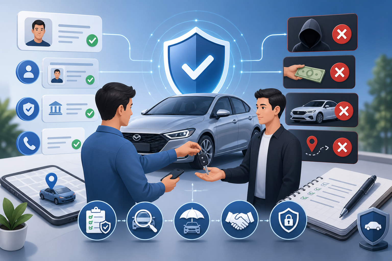 nhận biết khách thuê xe, dấu hiệu lừa đảo, thuê xe tự lái, cẩm nang cho thuê xe, bảo vệ quyền lợi thuê xe, kiểm tra thông tin khách hàng, lưu ý khi cho thuê xe, cách phòng tránh lừa đảo, thuê xe an toàn, kinh nghiệm thuê xe, dịch vụ cho thuê xe, hướng dẫn thuê xe tự lái.