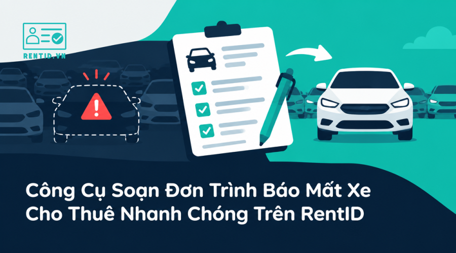 Công Cụ Soạn Đơn Trình Báo Mất Xe Cho Thuê Nhanh Chóng Trên RentID