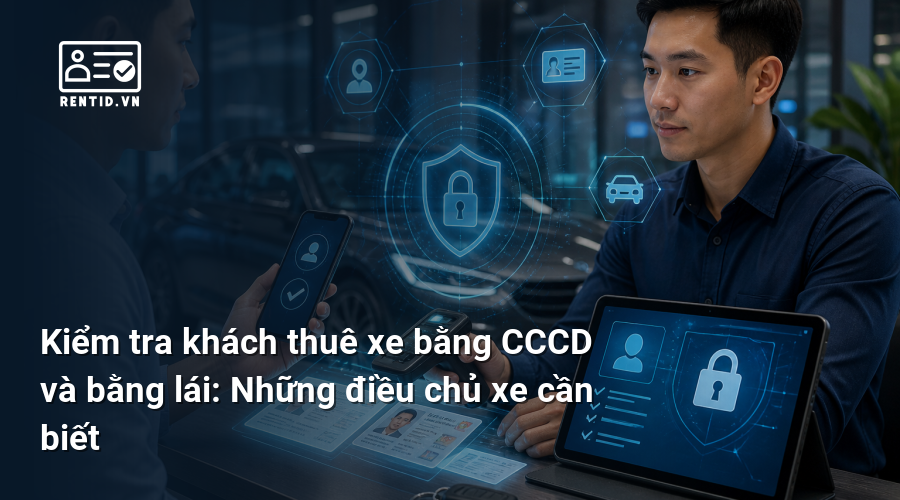 Kiểm tra khách thuê xe bằng CCCD và bằng lái: Những điều chủ xe cần biết