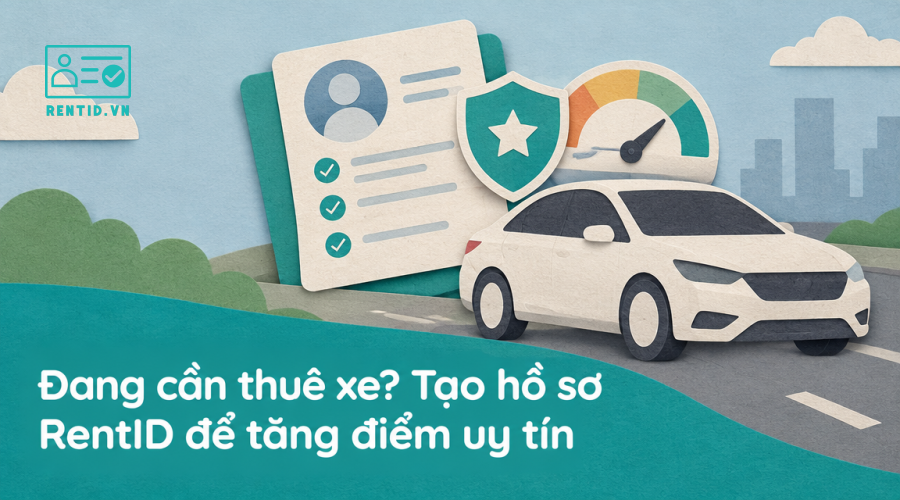 Đang cần thuê xe? Tạo hồ sơ RentID để tăng điểm uy tín