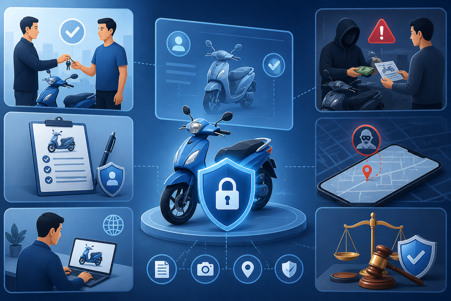 tạo đơn trình báo mất xe, xe cho thuê, khách cầm cố xe, không trả xe, trình báo mất xe online, cẩm nang cho thuê xe, thủ tục báo mất xe, bảo vệ quyền lợi cho thuê xe, xe bị cầm cố, cách xử lý xe cho thuê mất tích, hướng dẫn báo mất xe, luật cho thuê xe.