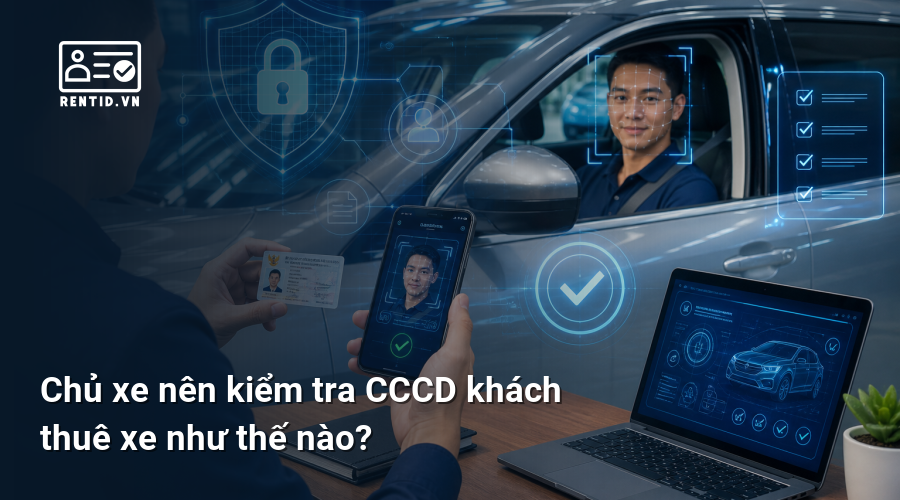 Chủ xe nên kiểm tra CCCD khách thuê xe như thế nào?