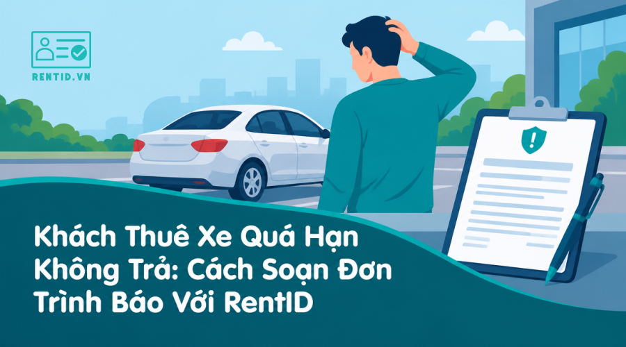 Khách Thuê Xe Quá Hạn Không Trả: Cách Soạn Đơn Trình Báo Với RentID