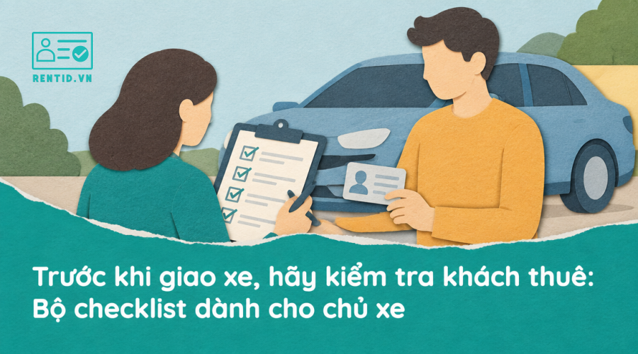 Trước khi giao xe, hãy kiểm tra khách thuê: Bộ checklist dành cho chủ xe