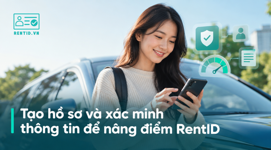 Tạo hồ sơ và xác minh thông tin để nâng điểm RentID