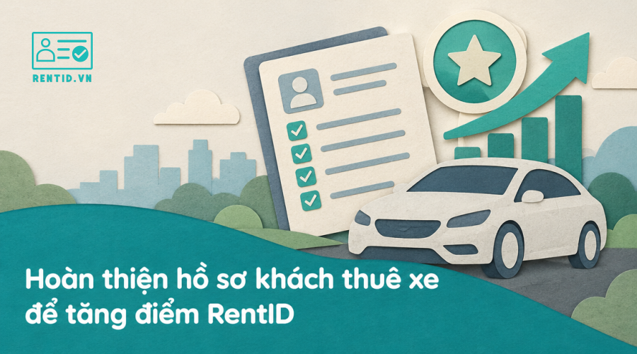 Hoàn thiện hồ sơ khách thuê xe để tăng điểm RentID