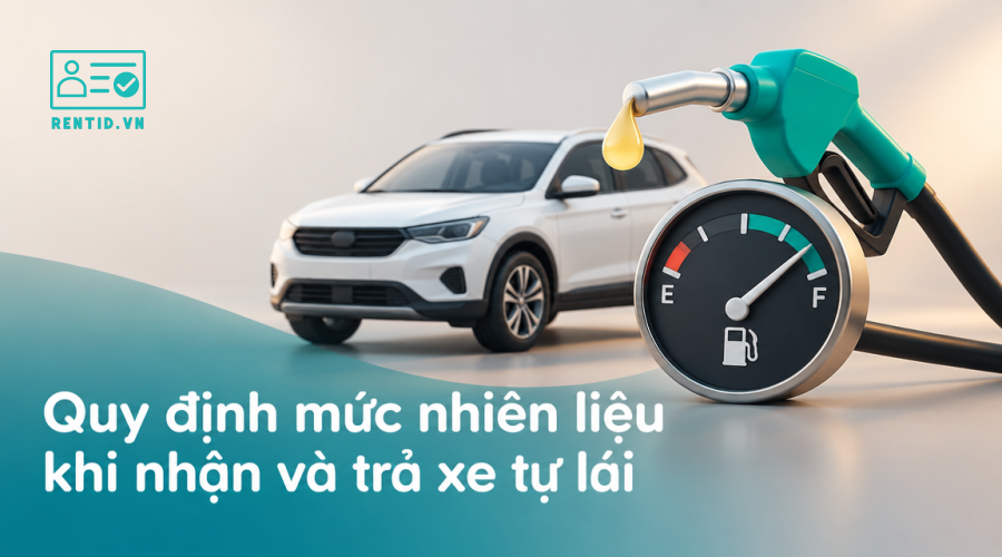 Quy định mức nhiên liệu khi nhận và trả xe tự lái