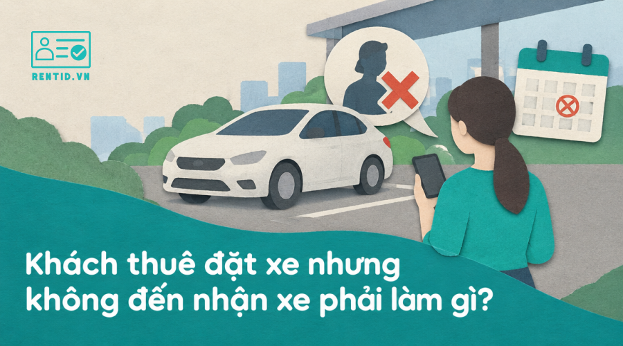 Khách thuê đặt xe nhưng không đến nhận xe phải làm gì?