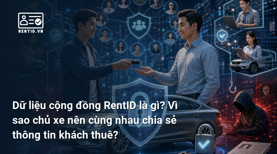 Dữ liệu cộng đồng RentID là gì? Vì sao chủ xe nên cùng nhau chia sẻ thông tin khách thuê?